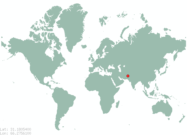 Spingay in world map